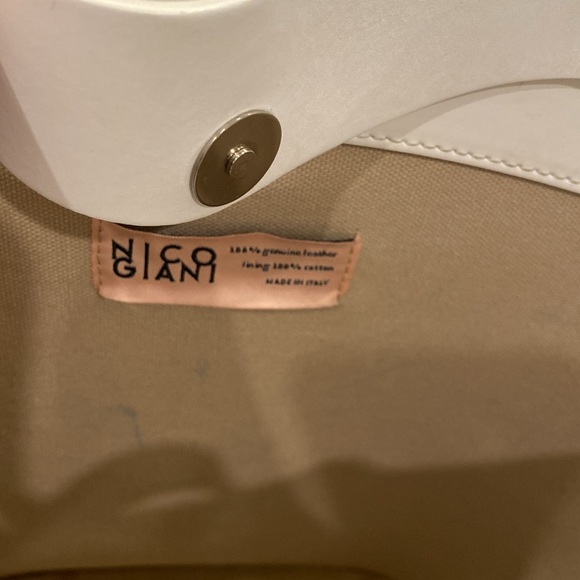 Nico Giani “Nelia” white leather bucket bag large - Picture 11 of 12